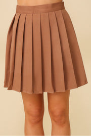 High waisted pleated skirt - Thepopupshopli