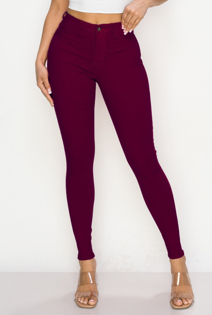 HIGH WAISTED COLORED SUPER-STRETCH WOMEN'S JEANS - Thepopupshopli