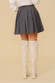 High waisted pleated skirt - Thepopupshopli