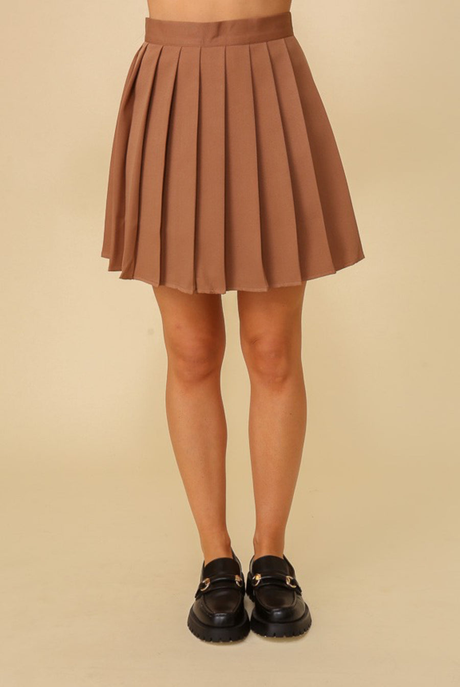 High waisted pleated skirt - Thepopupshopli