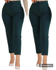 High Waisted Trousers Casual Pants