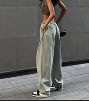 Casual Oversized Cargo Pants Women Hipster Drawstring Loose - Thepopupshopli