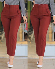 High Waisted Trousers Casual Pants - Thepopupshopli