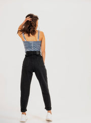 Black Mom Jeans - Thepopupshopli