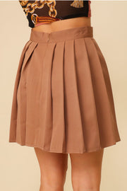 High waisted pleated skirt - Thepopupshopli