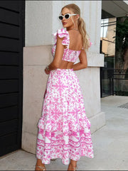 Pink chic maxi dress