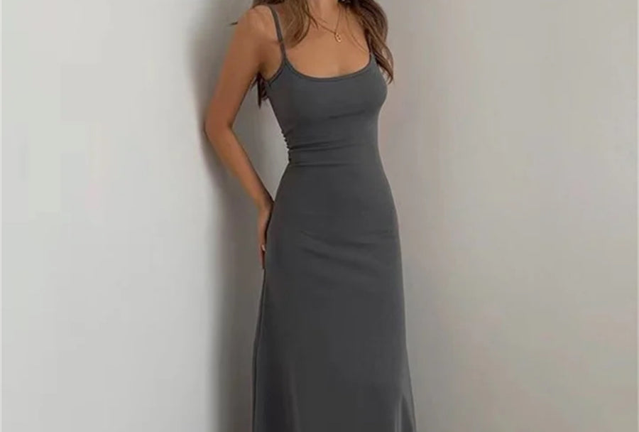 Grey Bodycon Dress - Thepopupshopli