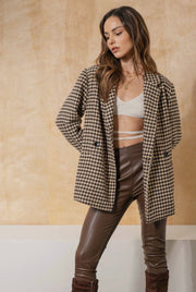 Houndstooth Jacket - Thepopupshopli