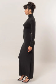 Turtleneck Bodycon Maxi Dress