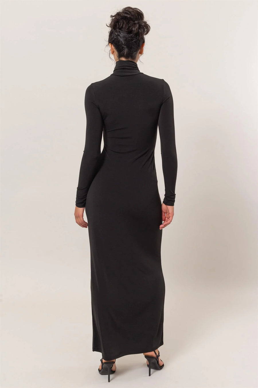 Turtleneck Bodycon Maxi Dress