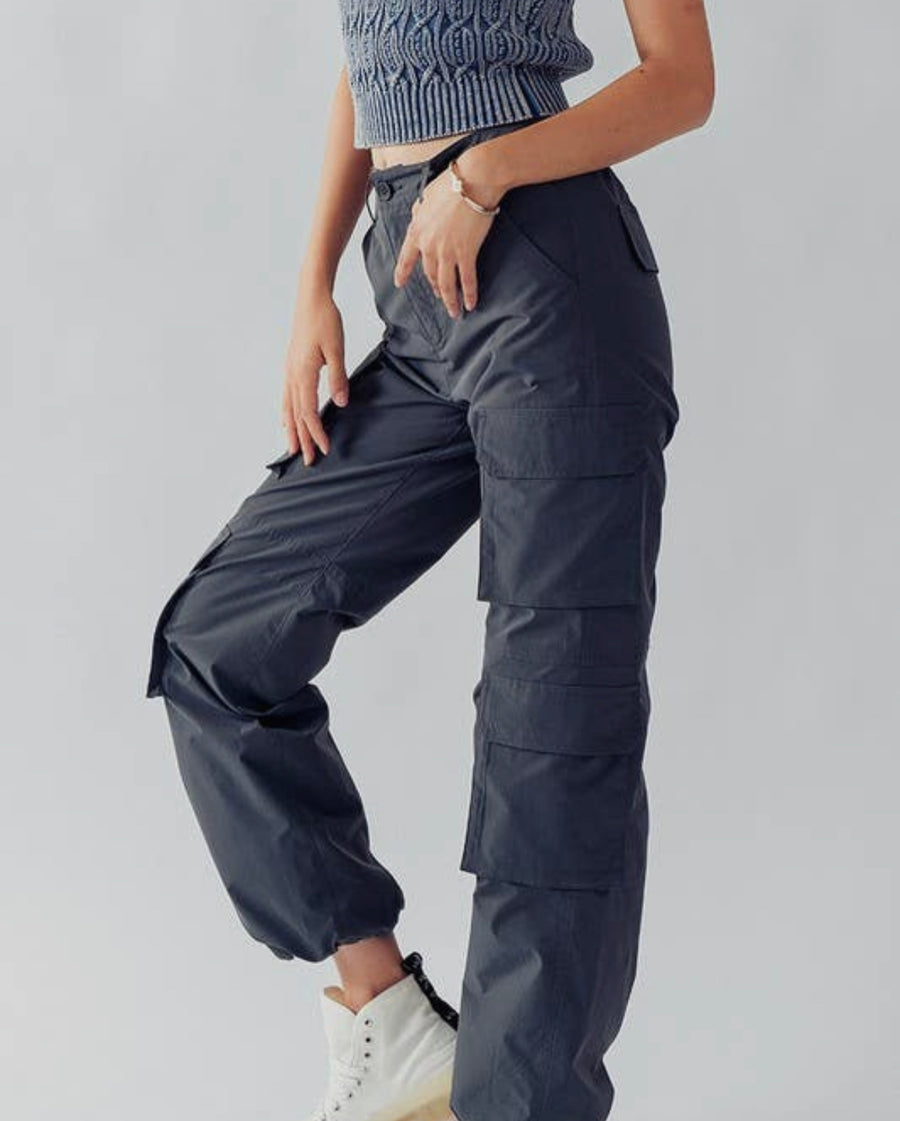 BELLA CARGO POCKET PANTS - Thepopupshopli