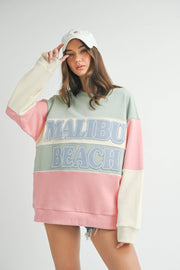 PATCH COLORBLOCK OVERSIZED SWEATSHIRT