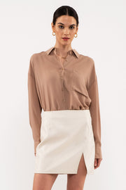 LIGHTWEIGHT BUTTON DOWN TOP - Thepopupshopli