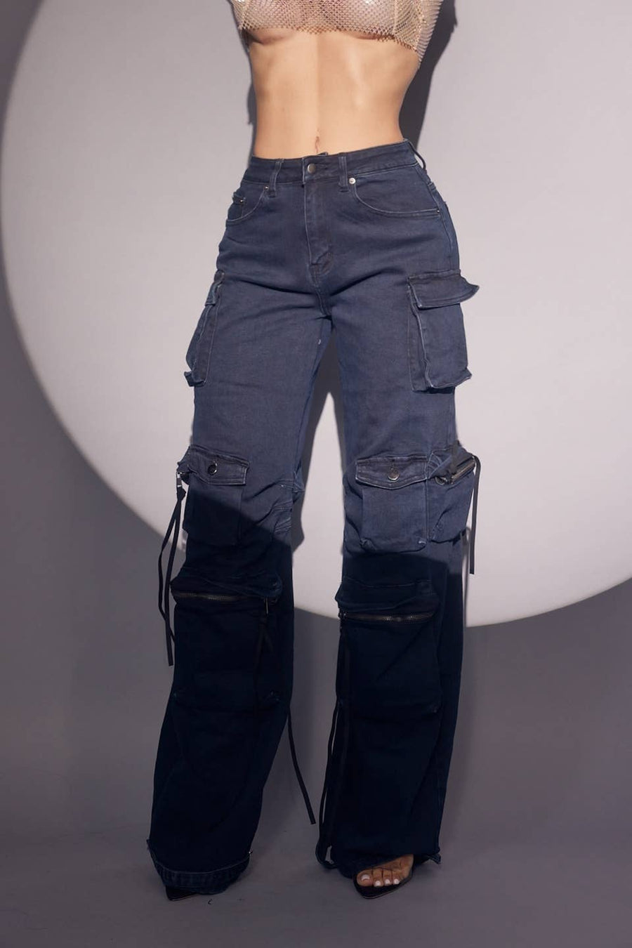 Navy Cargo Jeans